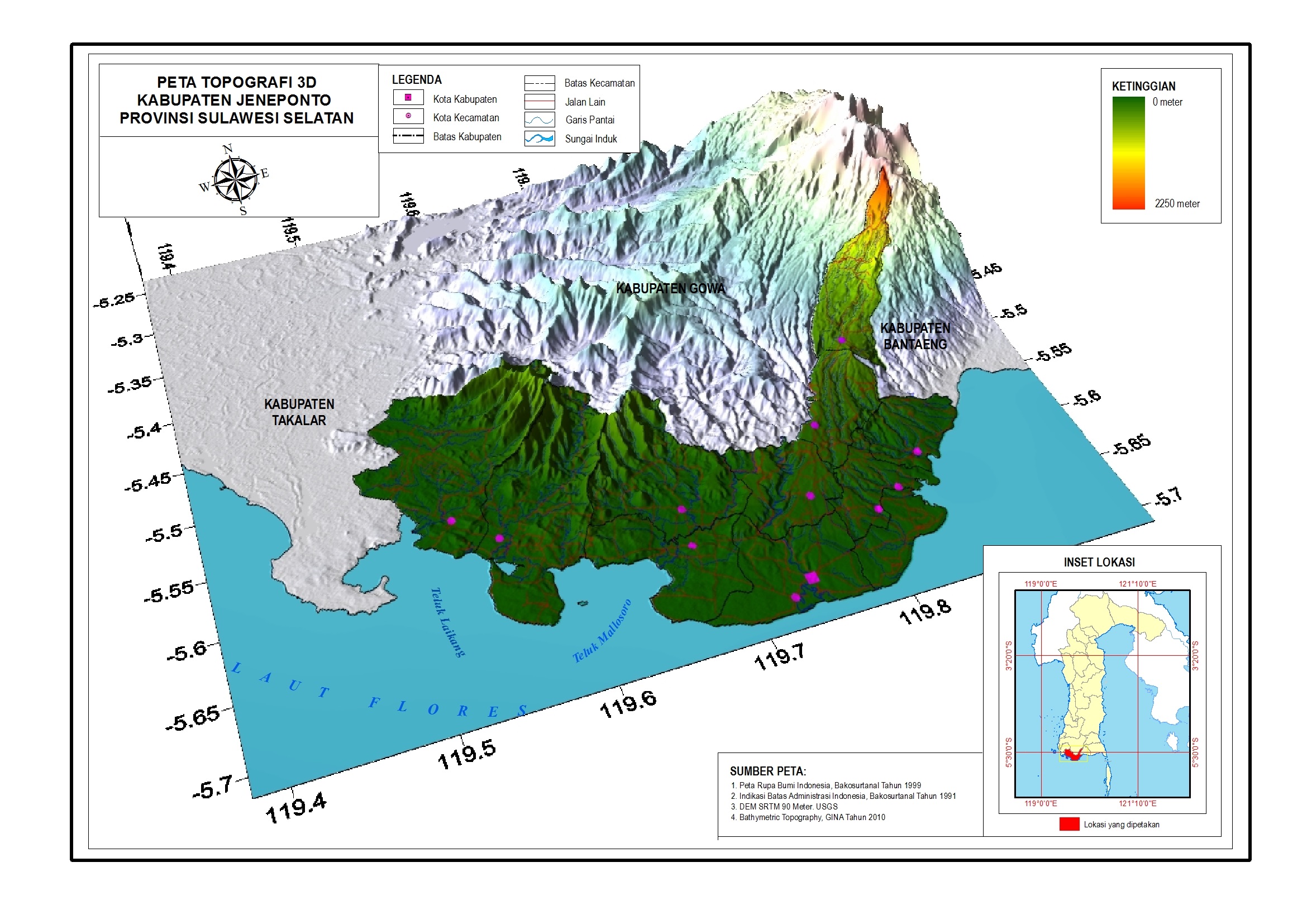 3 Dimensi Peta Tematik Indonesia