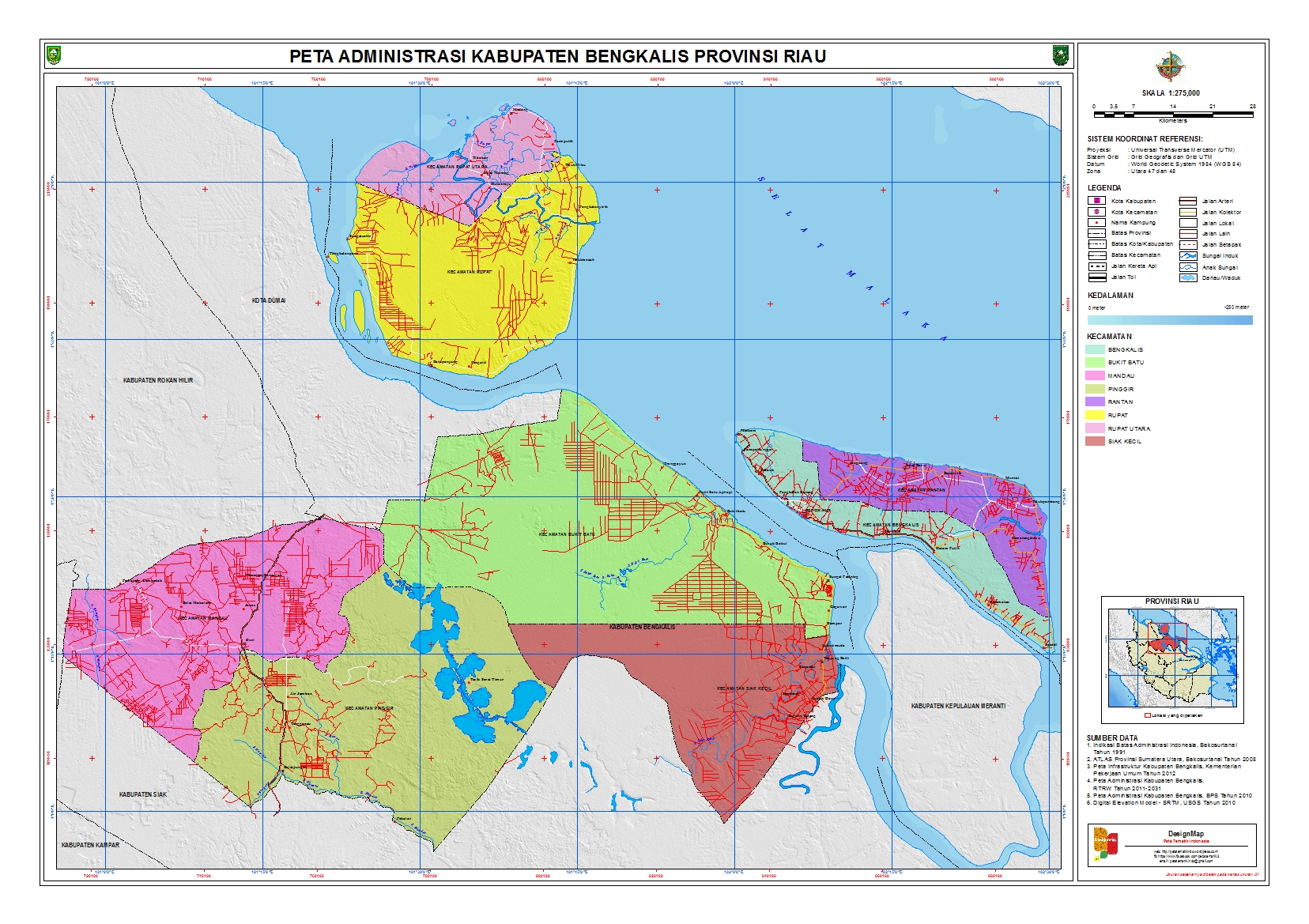 Bengkalis  Peta Tematik Indonesia