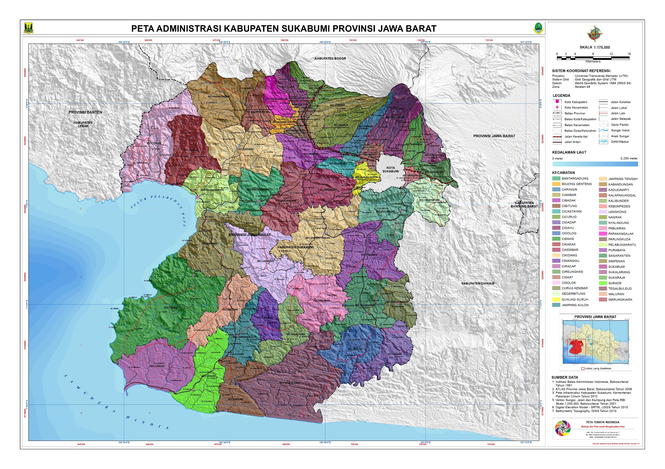 Kab. Sukabumi  Peta Tematik Indonesia